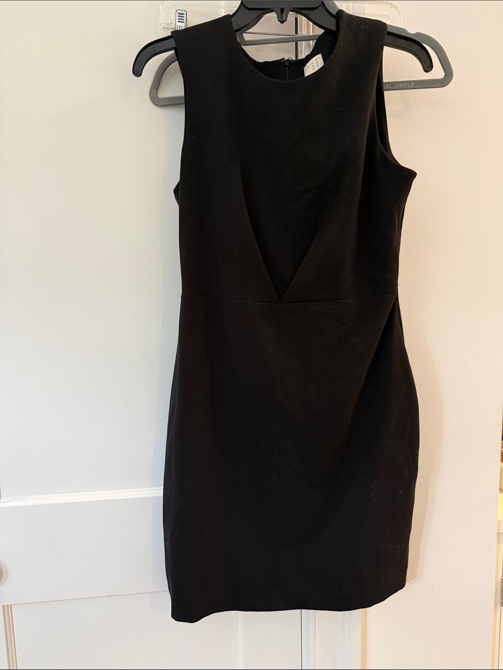 A New Day Classic Black Sleeveless Sheath Dress